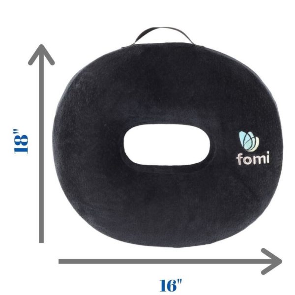FOMI Thick Donut Memory Foam Seat Cushion, 18 x 16 x 3.5 - FOMI Care