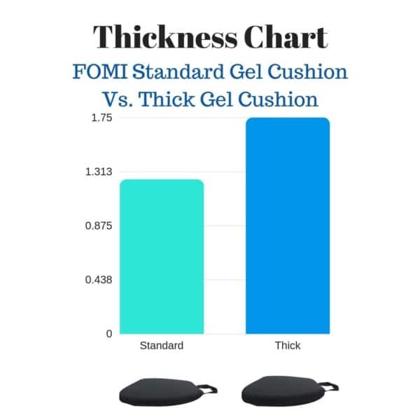 FOMI Premium Gel Cushion and Back Support Seat Cushion Pad