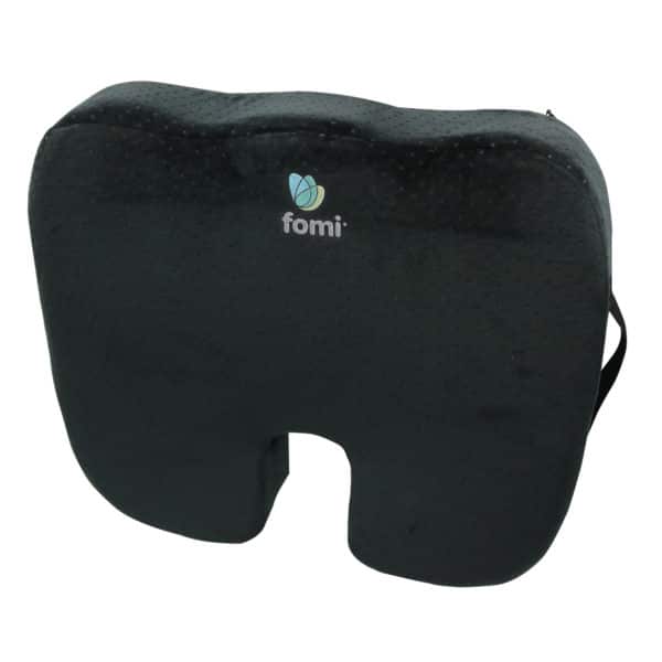 Foam Seat Cushion for Coccyx Support, 18 x 14 x 1.5 to 3, Navy