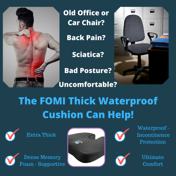 Pure Comfort And Chic Style With Waterproof Soft Coccyx Cushion 